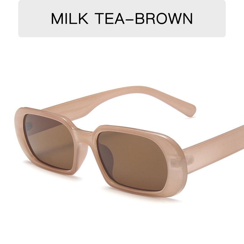 Retro Small Frame Sunglasses Female Candy Color Colorful Fashion Sunglasses cj