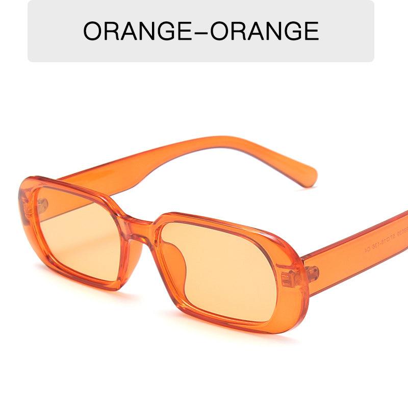 Retro Small Frame Sunglasses Female Candy Color Colorful Fashion Sunglasses cj