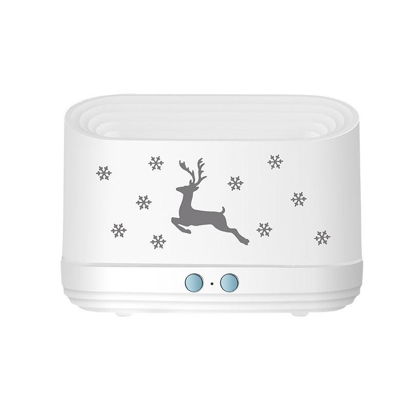 Elk Flame Humidifier Diffuser Mute Household Atmosphere Lamp Christmas Home Decorations cj