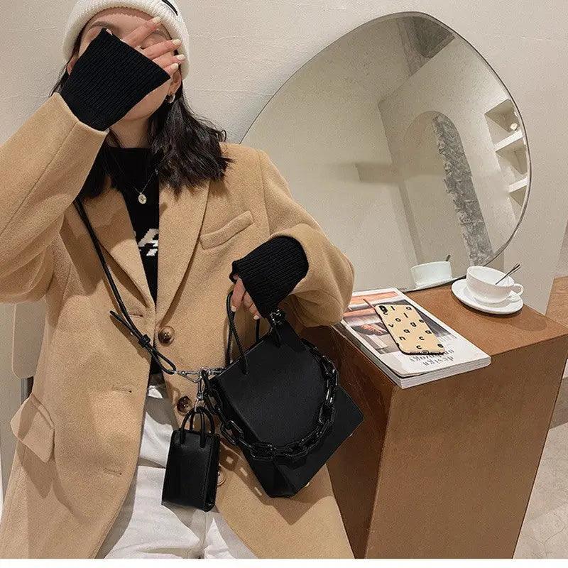 Fashion Single Shoulder Cross-body Acrylic Chain Underarm Bag Female cj