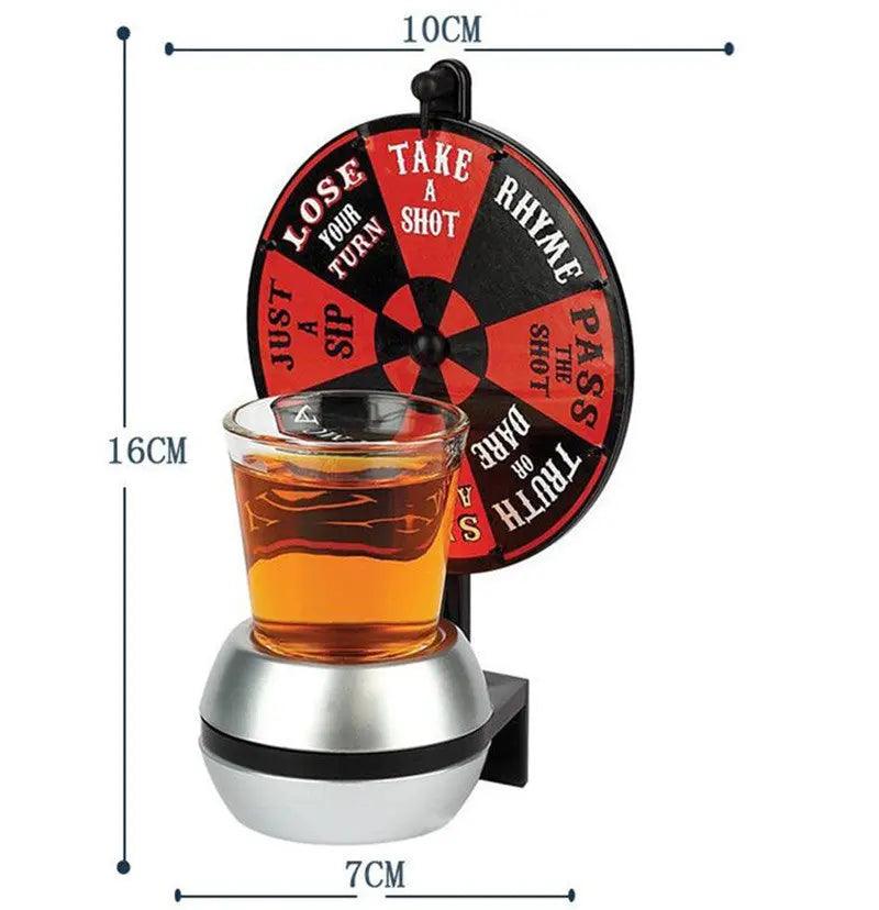 Funny Spinner Rotatable Beer Wine Glass Cup Wine Bar Party Drinking Game Shop with Vanny