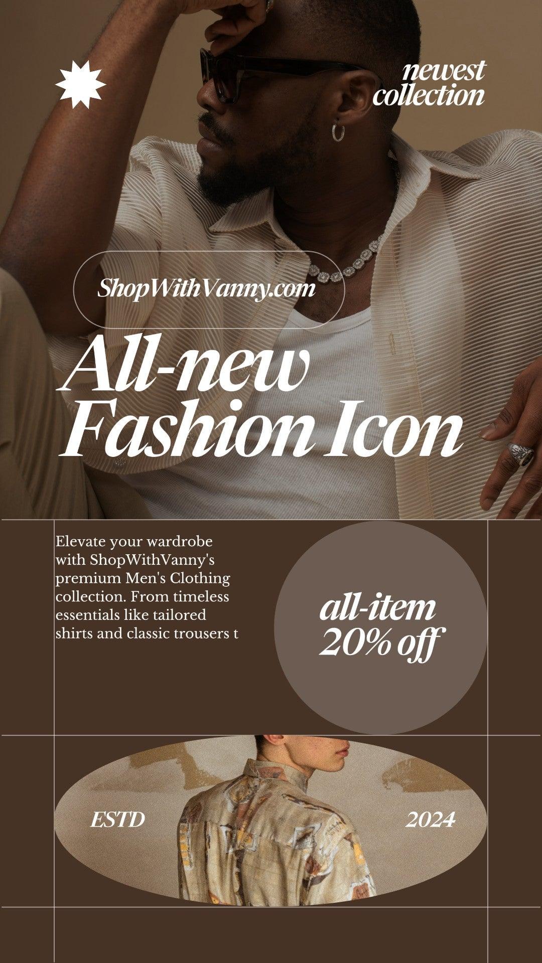 Men's Clothing's - Shop with Vanny