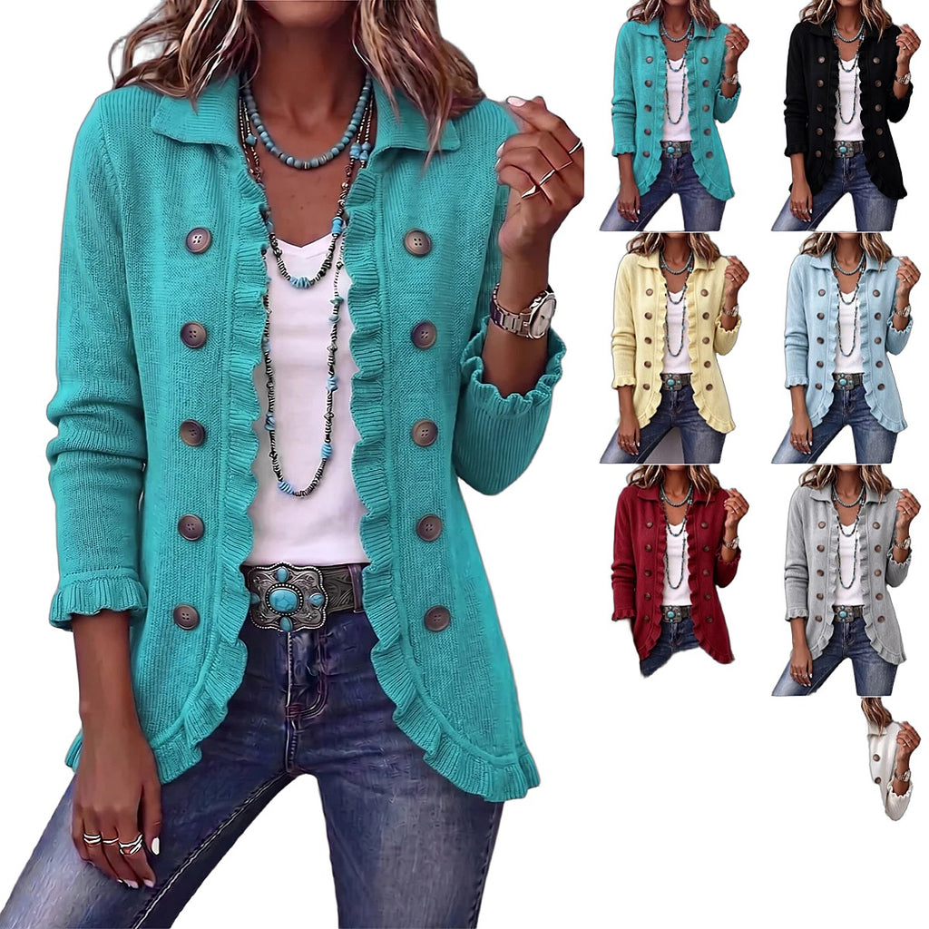 Ruffle Soft Cardigan