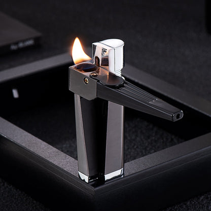 Pipe Lighter Creative Foldable Metal Lighter Piper Smoking Men's Smoking Gadget cj