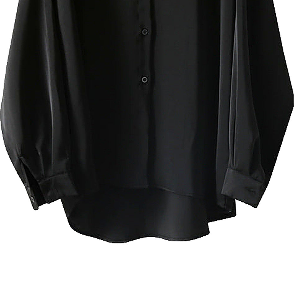 Damen-Bluse mit Polo-Kragen im Oversize-Schnitt