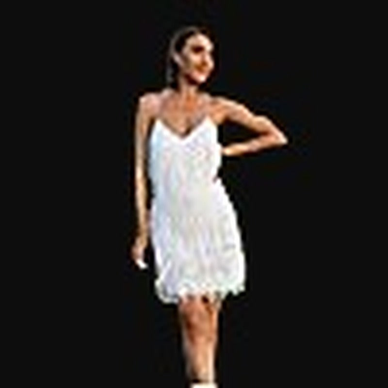 Feather Soft Dress — Sequin Fringe Evening Mini for Curves