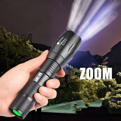 Portable Mini Flashlight LED ZOOM Torch Hunting Zoomable Flashlight Torch Light cj