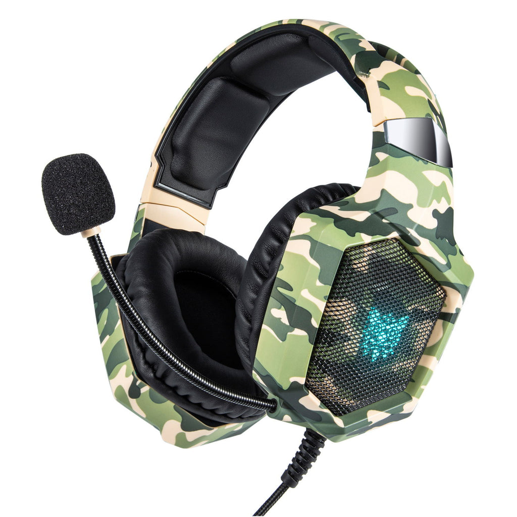 K8 Camouflage Gaming Headset - Military Style Headphones with Mic for PS4, Xbox One, Mobile