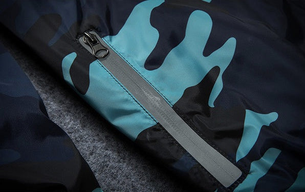 Men's Camouflage Hooded Jacket - Luminous Zipper Spring Coat