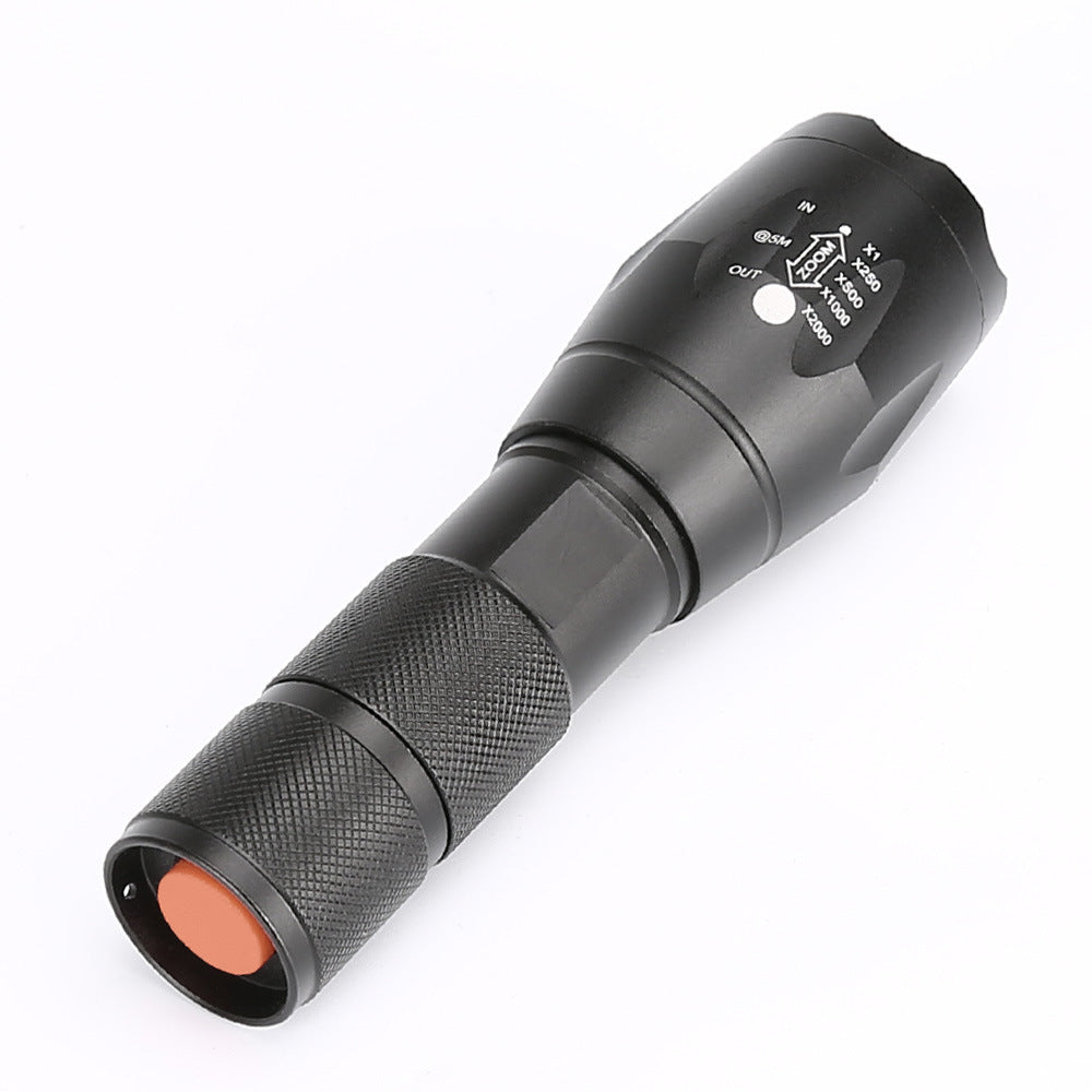 Portable Mini Flashlight LED ZOOM Torch Hunting Zoomable Flashlight Torch Light cj