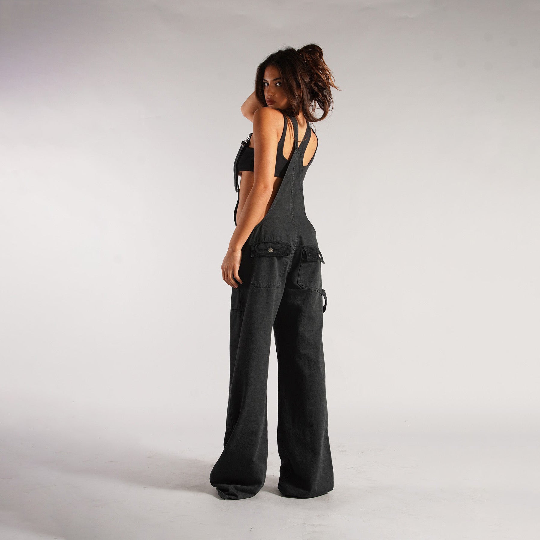 Y2K Denim Overalls – Vintage Baggy Jumpsuit with Adjustable Straps