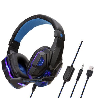 RGB LED Gaming Headset with Microphone - 7.1 Surround Sound for PS4, PC, Xbox