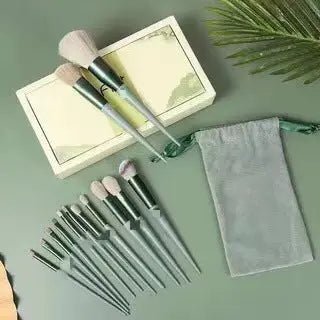 13 PCs Purpleflower Holly Leaf Makeup Brushes Green Beauty Quick - drying Makeup Brush Set - Shop with Vanny13 PCs Purpleflower Holly Leaf Makeup Brushes Green Beauty Quick - drying Makeup Brush SetWoman/Make upShop with Vannycj13 PCs Purpleflower Holly Leaf Makeup Brushes Green Beauty Quick - drying Makeup Brush Set cj