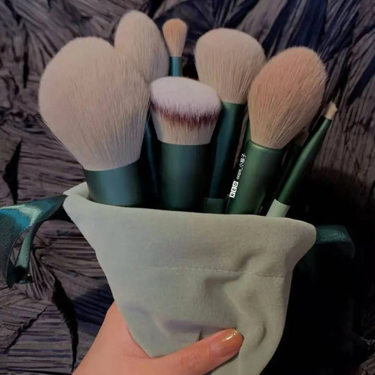 13 PCs Purpleflower Holly Leaf Makeup Brushes Green Beauty Quick - drying Makeup Brush Set - Shop with Vanny13 PCs Purpleflower Holly Leaf Makeup Brushes Green Beauty Quick - drying Makeup Brush SetWoman/Make upShop with Vannycj13 PCs Purpleflower Holly Leaf Makeup Brushes Green Beauty Quick - drying Makeup Brush Set cj