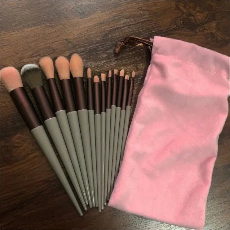 13 PCs Purpleflower Holly Leaf Makeup Brushes Green Beauty Quick - drying Makeup Brush Set - Shop with Vanny13 PCs Purpleflower Holly Leaf Makeup Brushes Green Beauty Quick - drying Makeup Brush SetWoman/Make upShop with Vannycj13 PCs Purpleflower Holly Leaf Makeup Brushes Green Beauty Quick - drying Makeup Brush Set cj