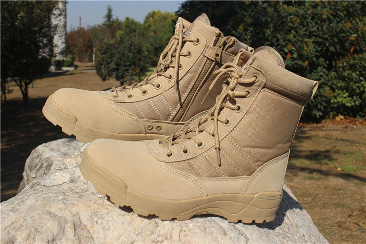 Outdoor training high-top tactical boots