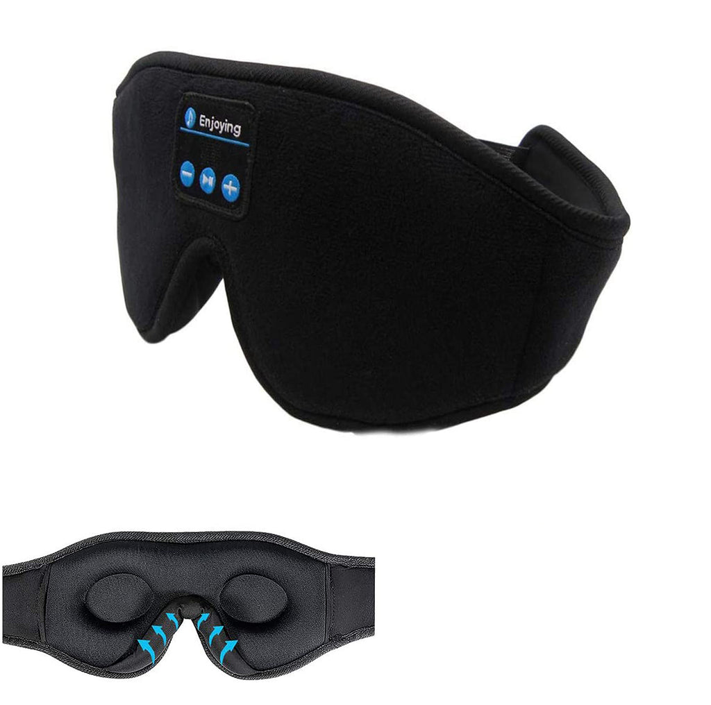 Bluetooth Sleep Eye Mask — Blackout & Wireless Music