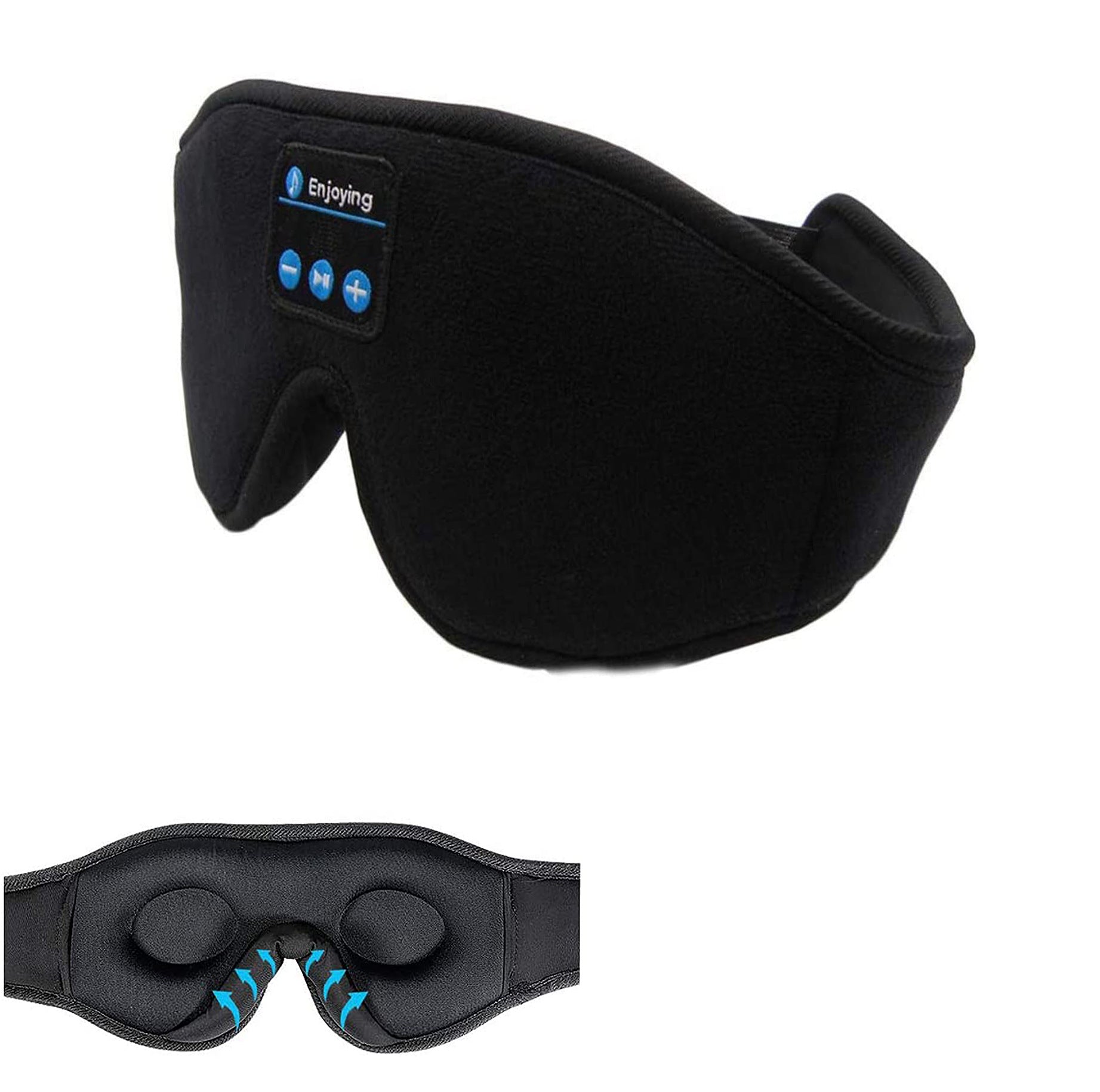 Bluetooth Sleep Eye Mask — Blackout & Wireless Music