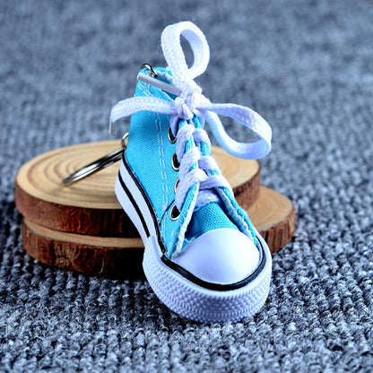 Simulation Canvas Shoes Keychain Casual Shoes