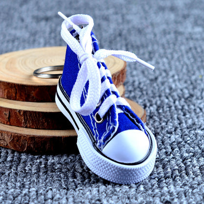 Simulation Canvas Shoes Keychain Casual Shoes