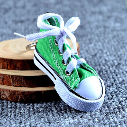 Simulation Canvas Shoes Keychain Casual Shoes