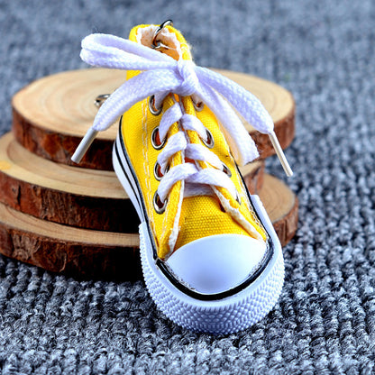 Simulation Canvas Shoes Keychain Casual Shoes