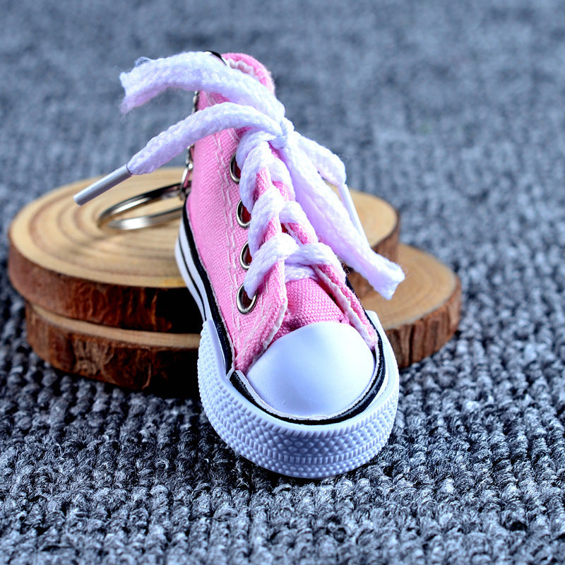 Simulation Canvas Shoes Keychain Casual Shoes