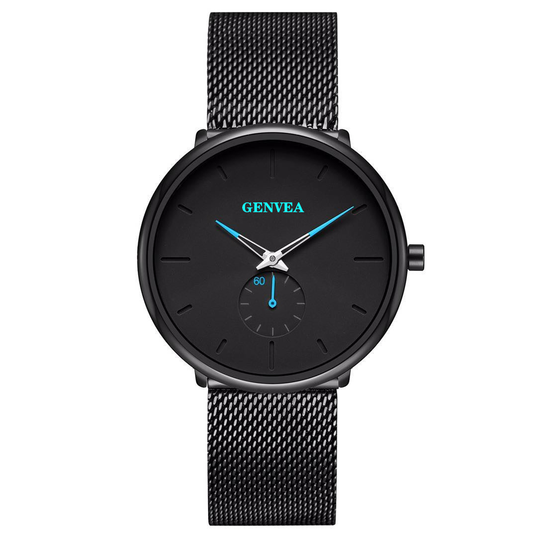 Fashion Casual Geneva Mens Watch Quartz Stainless Steel