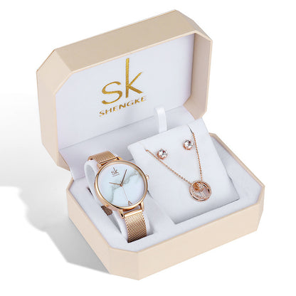 Watch Set Three-piece Rose Gold Watch