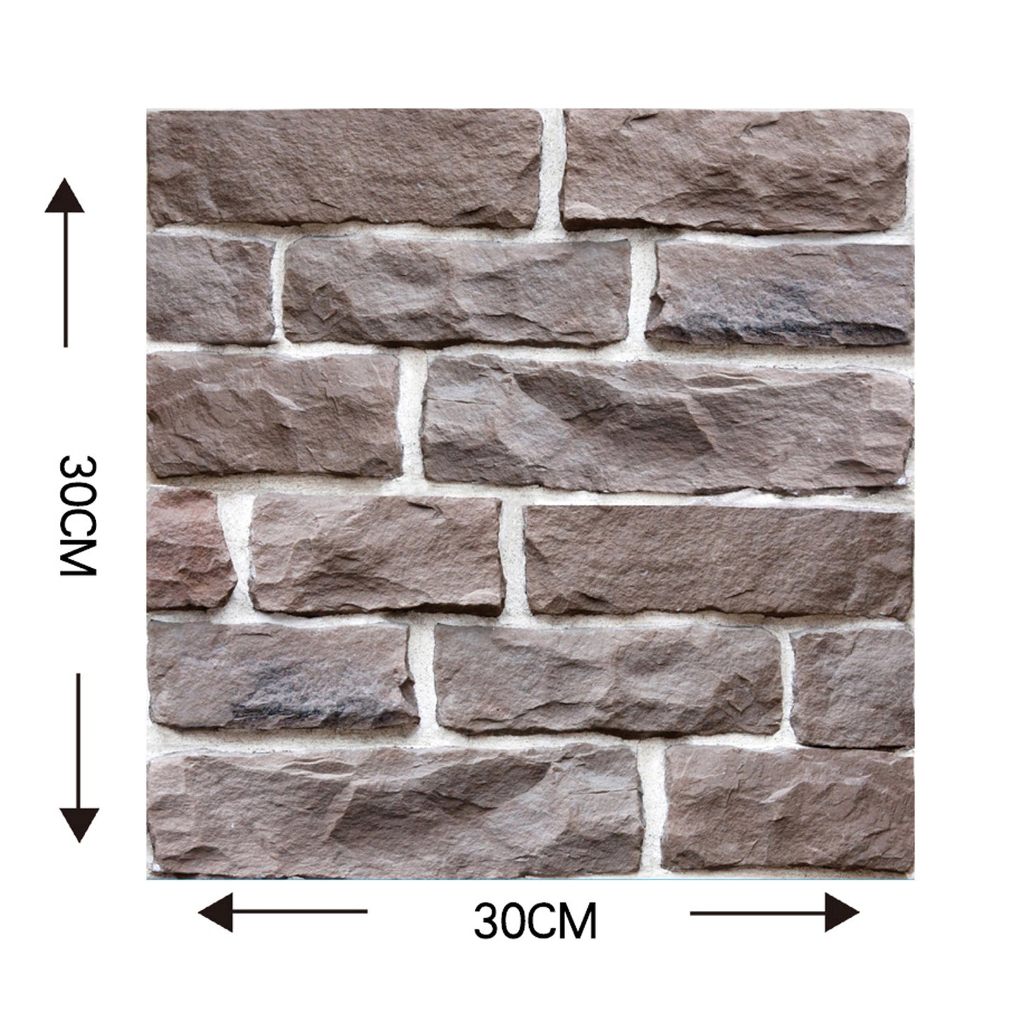 3D Tile Brick Wall Sticker Self-adhesive PVC DIY Wallpaper Home Wall Stickers cj