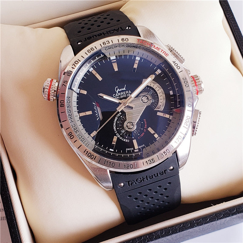 Men's Mechanical Watch - Classic 43mm Round Dial Automatic Timepiece with Alloy Band