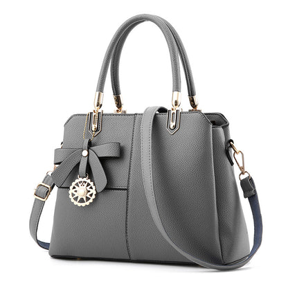 Women's contrast color handbag shoulder bag cj