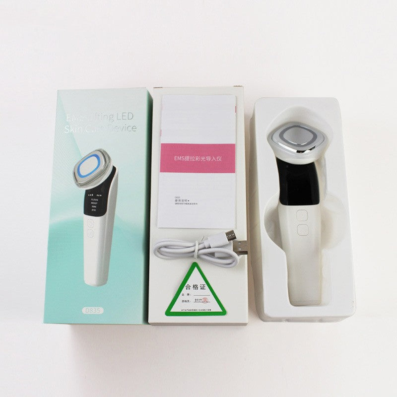 Electric Facial Massage & Cleansing Device – Heated Skin Rejuvenation Tool