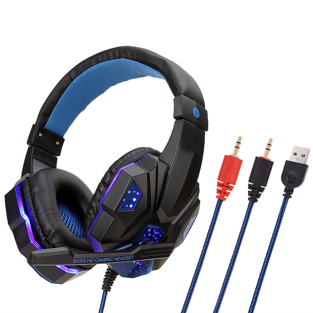 RGB LED Gaming Headset with Microphone - 7.1 Surround Sound for PS4, PC, Xbox
