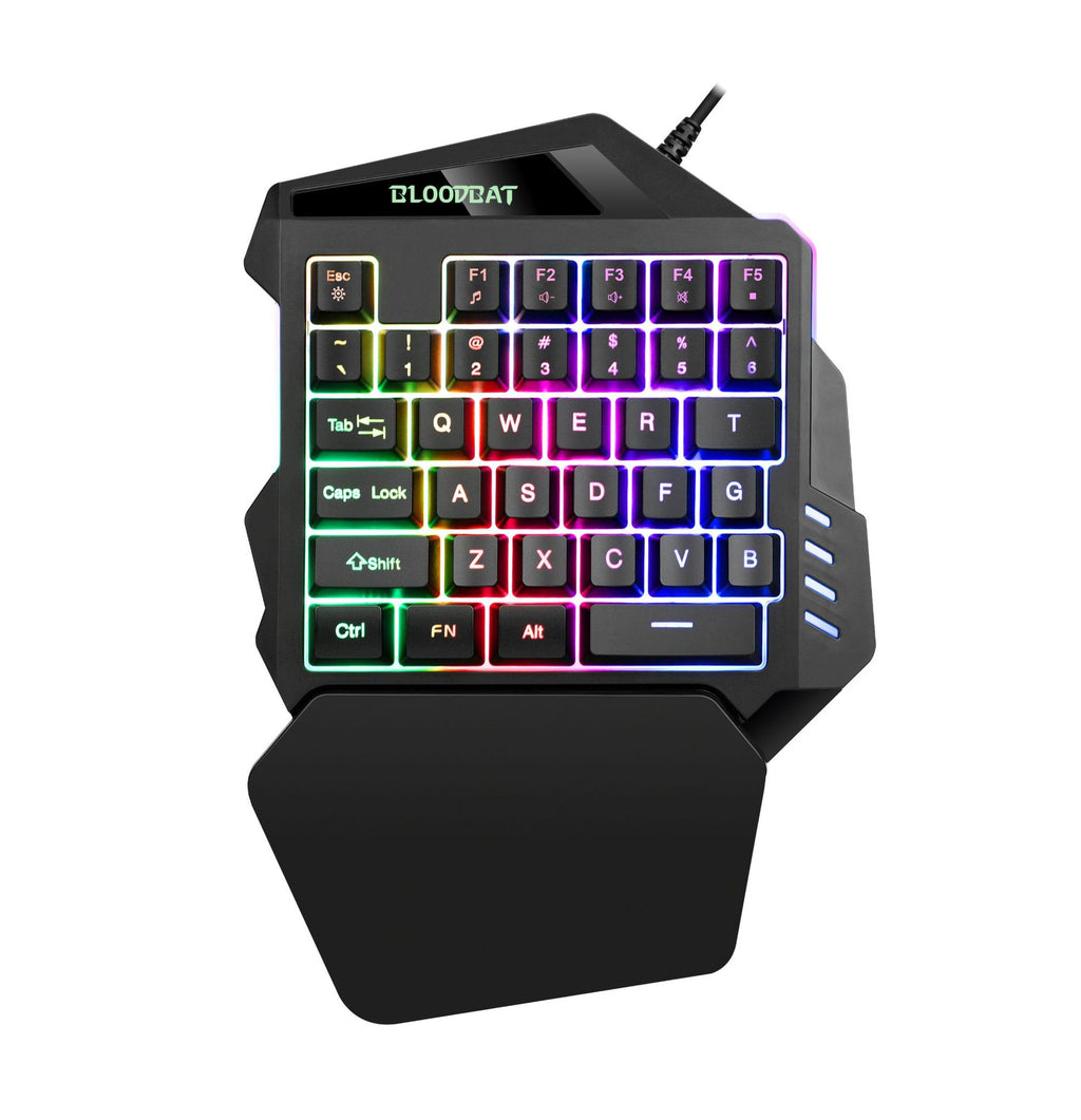 35-Key One-Handed Gaming Keyboard - USB Mechanical Keypad for Mobile & PC