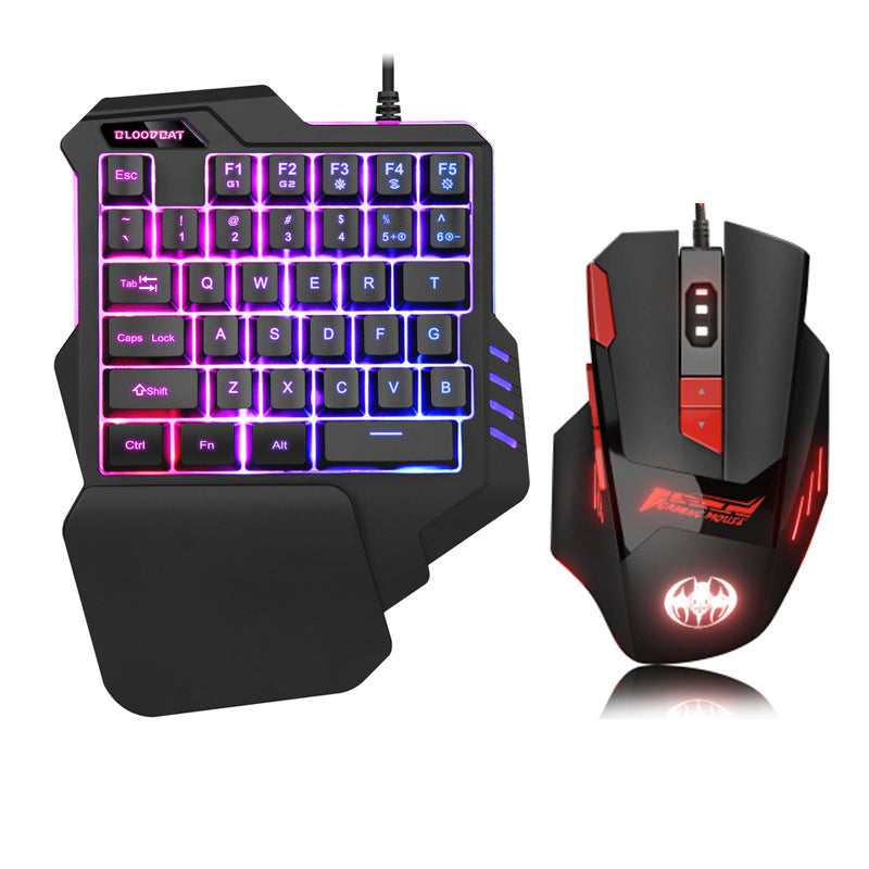 35-Key One-Handed Gaming Keyboard - USB Mechanical Keypad for Mobile & PC