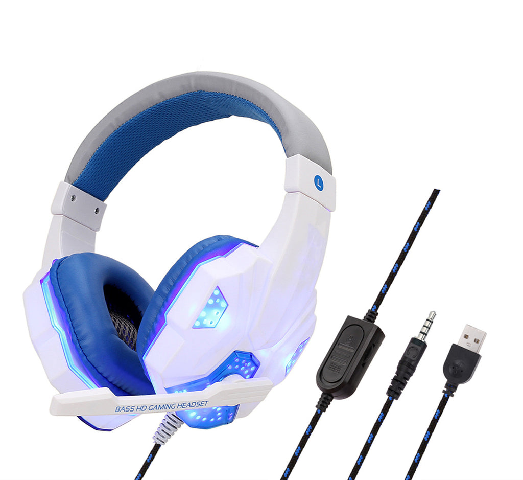 RGB LED Gaming Headset with Microphone - 7.1 Surround Sound for PS4, PC, Xbox