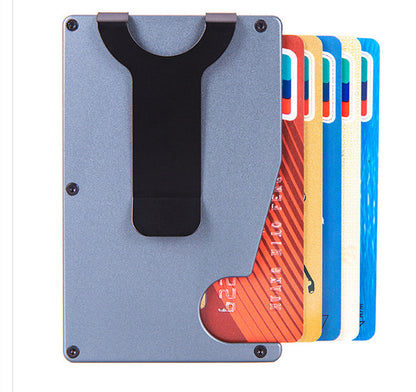 Location Tracker RFID Anti-theft Brush Metal Card Pack