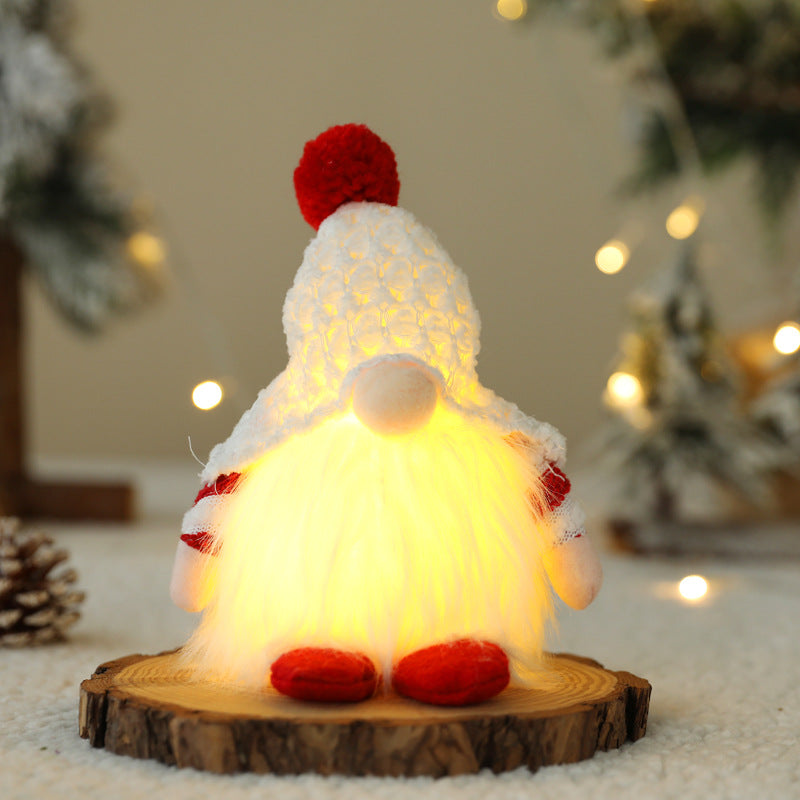 New Christmas Faceless Doll With Lights cj