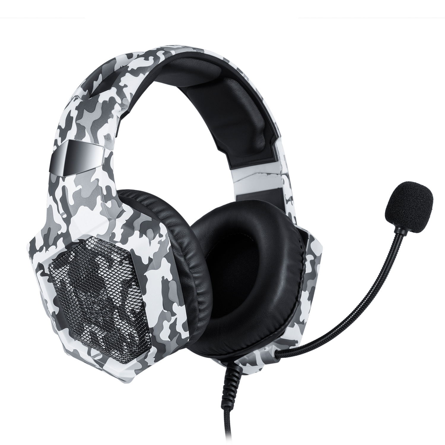 K8 Camouflage Gaming Headset - Military Style Headphones with Mic for PS4, Xbox One, Mobile
