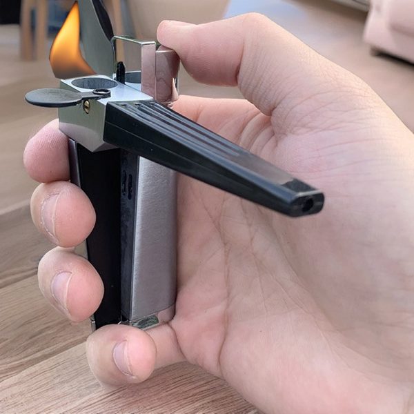 Pipe Lighter Creative Foldable Metal Lighter Piper Smoking Men's Smoking Gadget cj