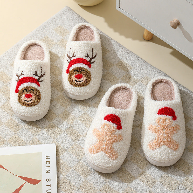 Christmas Home Slippers Cartoon Santa Claus Slippers Cute Cotton House Shoes Festive Holiday Footwear Cozy Christmas Slippers Seasonal Home Comfort Christmas Home Accessories ShopWithVanny Top-Ranking Holiday Slippers Exclusive Santa Claus Slippers