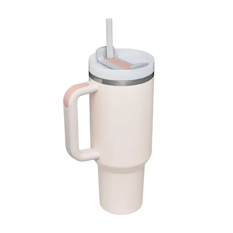 40oz Straw Coffee Insulation Cup With Handle Portable Car Stainless Steel - Shop with Vanny40oz Straw Coffee Insulation Cup With Handle Portable Car Stainless SteelCoffee/ Tea/ Water/ Cup/ BottleShop with Vannycj1200ML40oz Straw Coffee Insulation Cup With Handle Portable Car Stainless Steel Water Bottle LargeCapacity Travel BPA Free Thermal Mug cj