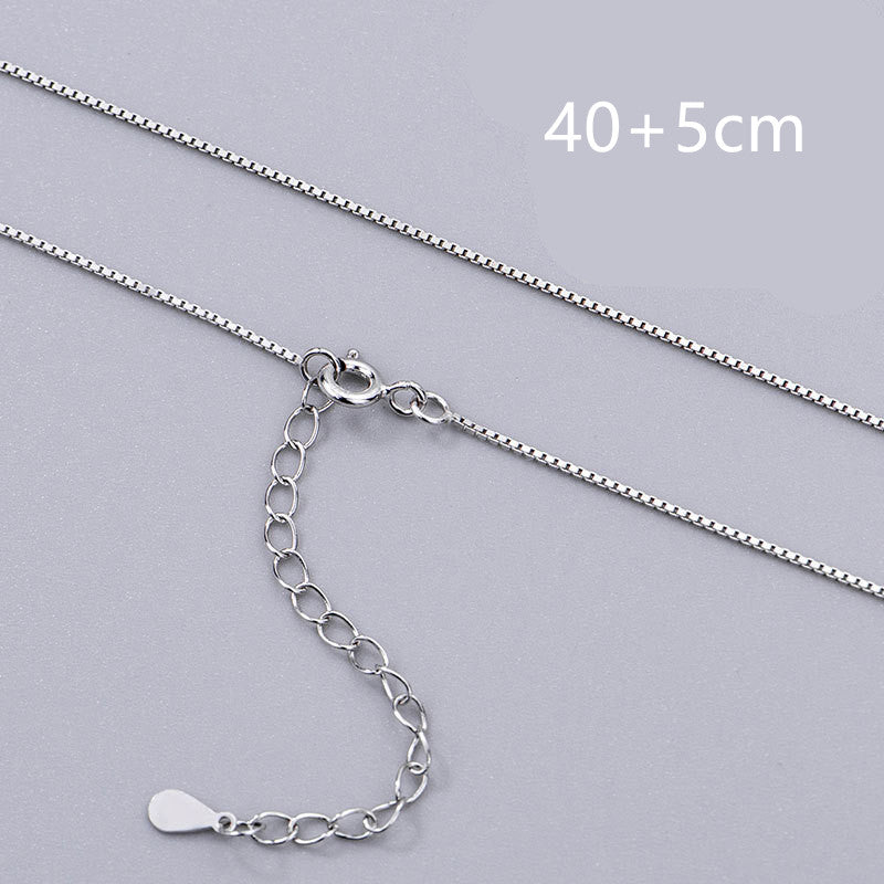 Sterling Silver Cross Pendant Trendy Clavicle Chain cj