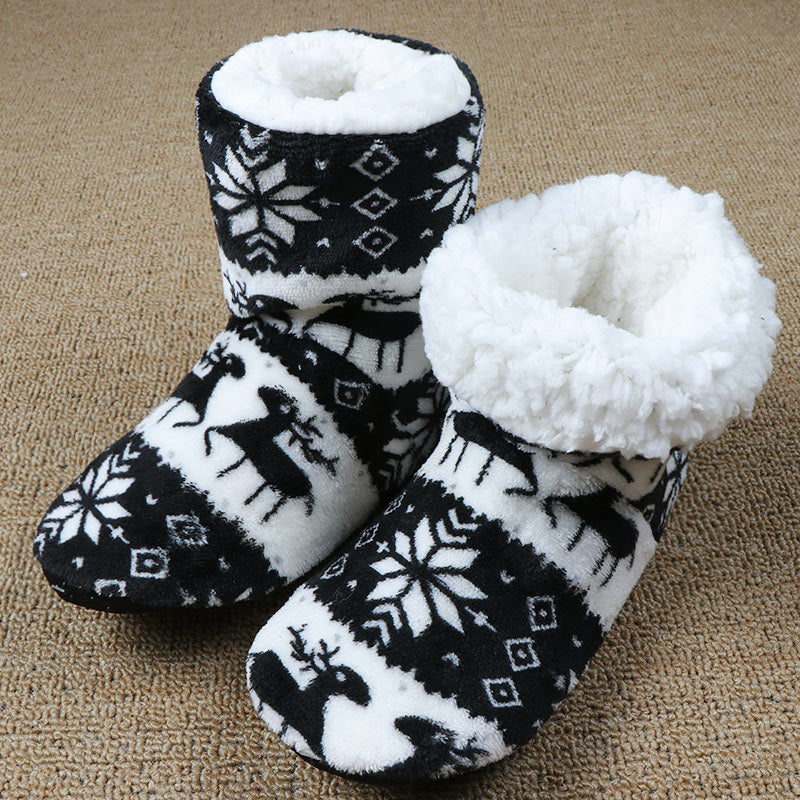 Christmas Elk Floor Shoes Indoor Socks Shoes Warm Plush House Slippers Festive Holiday Footwear Cozy Christmas Slippers Seasonal Home Comfort Christmas Home Accessories ShopWithVanny Top-Ranking Holiday Footwear Exclusive House Slipper Deals