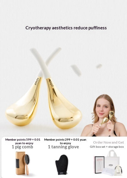 Ice Glow Cryo Facial Massager – Cold Therapy Eye & Face De-Puffing Tool