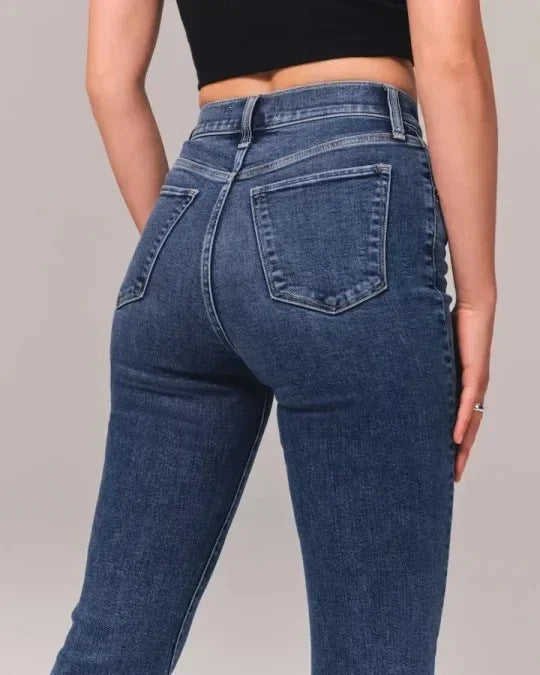 Damen-Freizeitjeans in Uni-Farben
