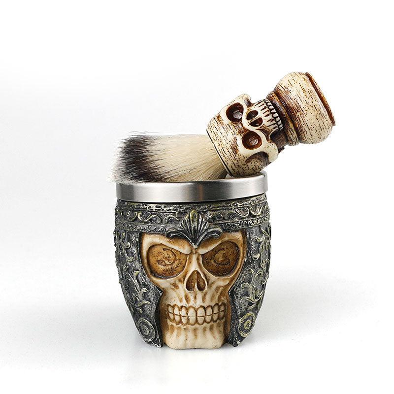 Shaving Skull Head Soap Bowl cj