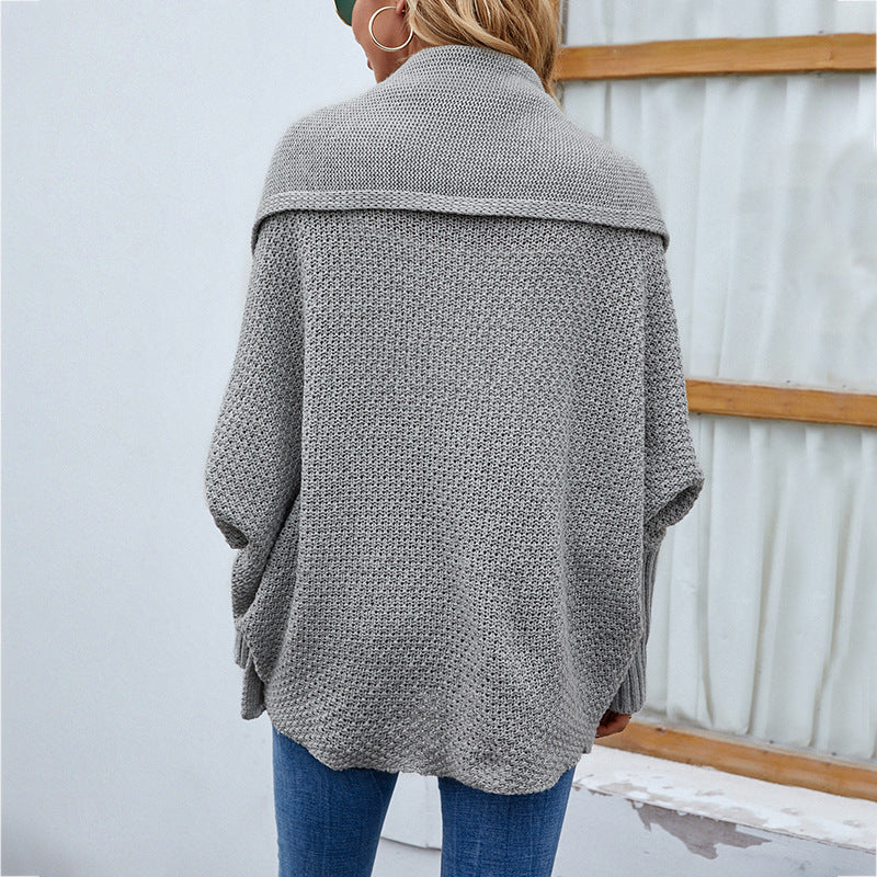 new-loose-knitted-sweater-solid-color-bat-sleeve
