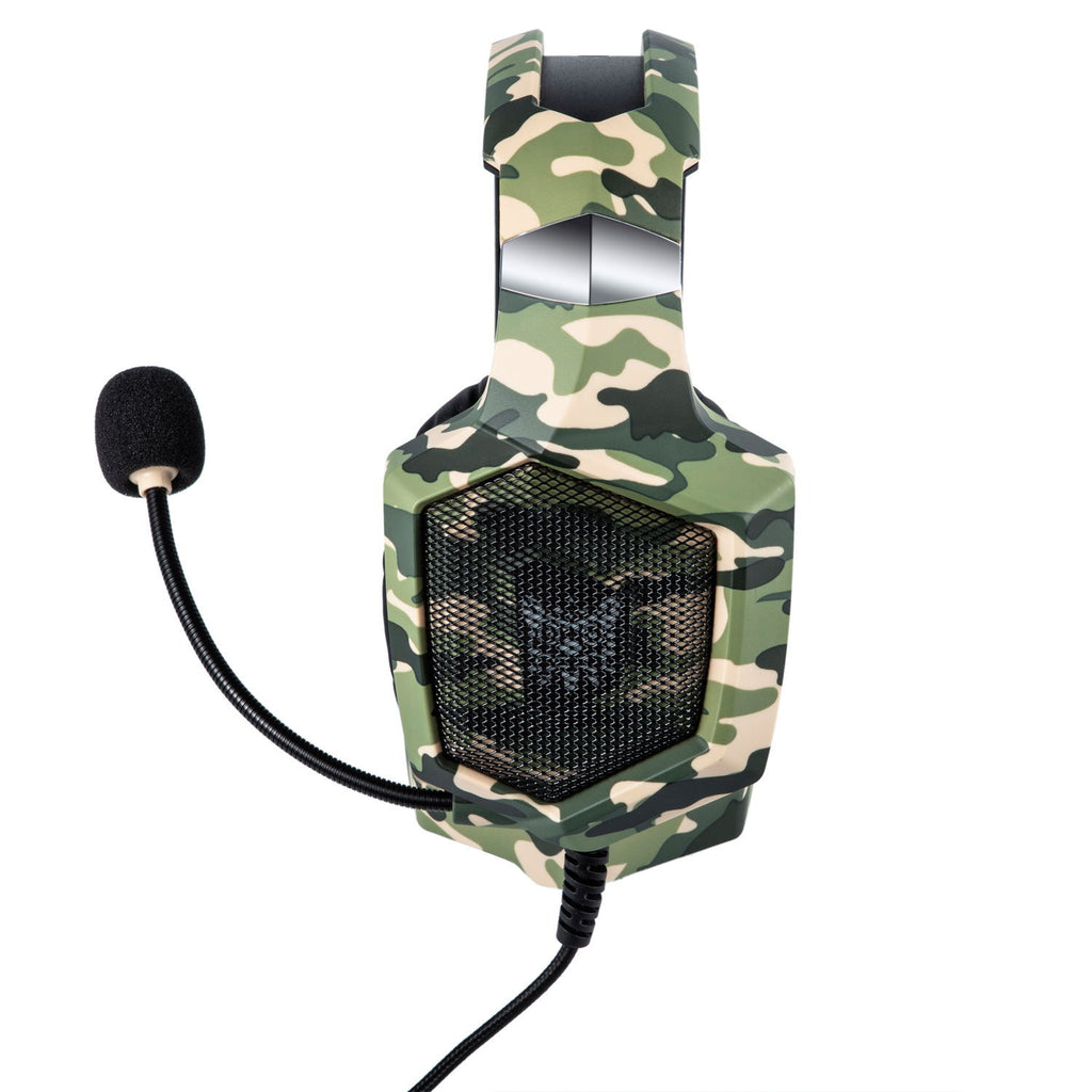 K8 Camouflage Gaming Headset - Military Style Headphones with Mic for PS4, Xbox One, Mobile